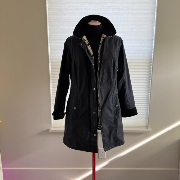 Barbour Summer Tartan Wax Jacket – Size 10 - Picture 6 of 8